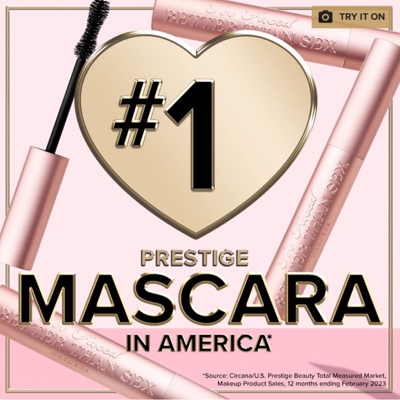 💋NIB💋 TOO FACED Better Than Sex Mascara Volumizing & Lengthening Mascara 💋NEW - Picture 8 of 10